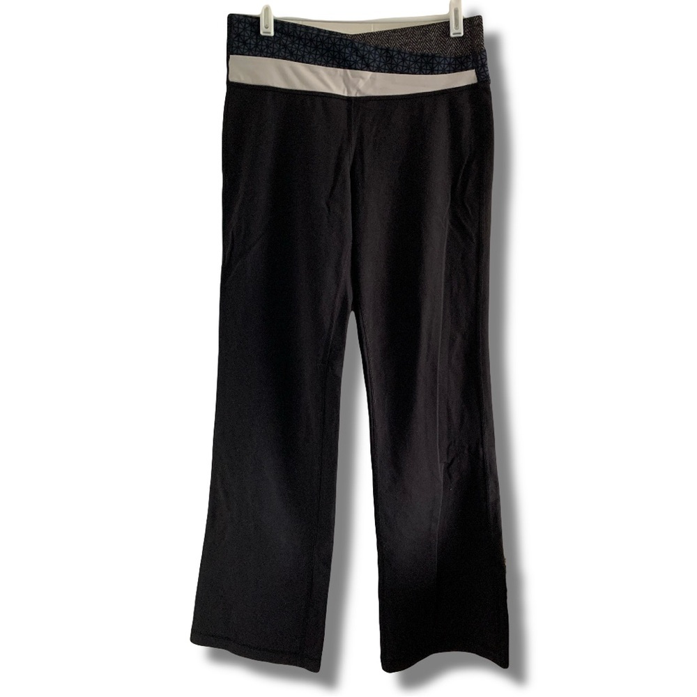 Lululemon Astro Pant *Full-On Luon Wide Leg Black / Heathered Herringbone Size 8